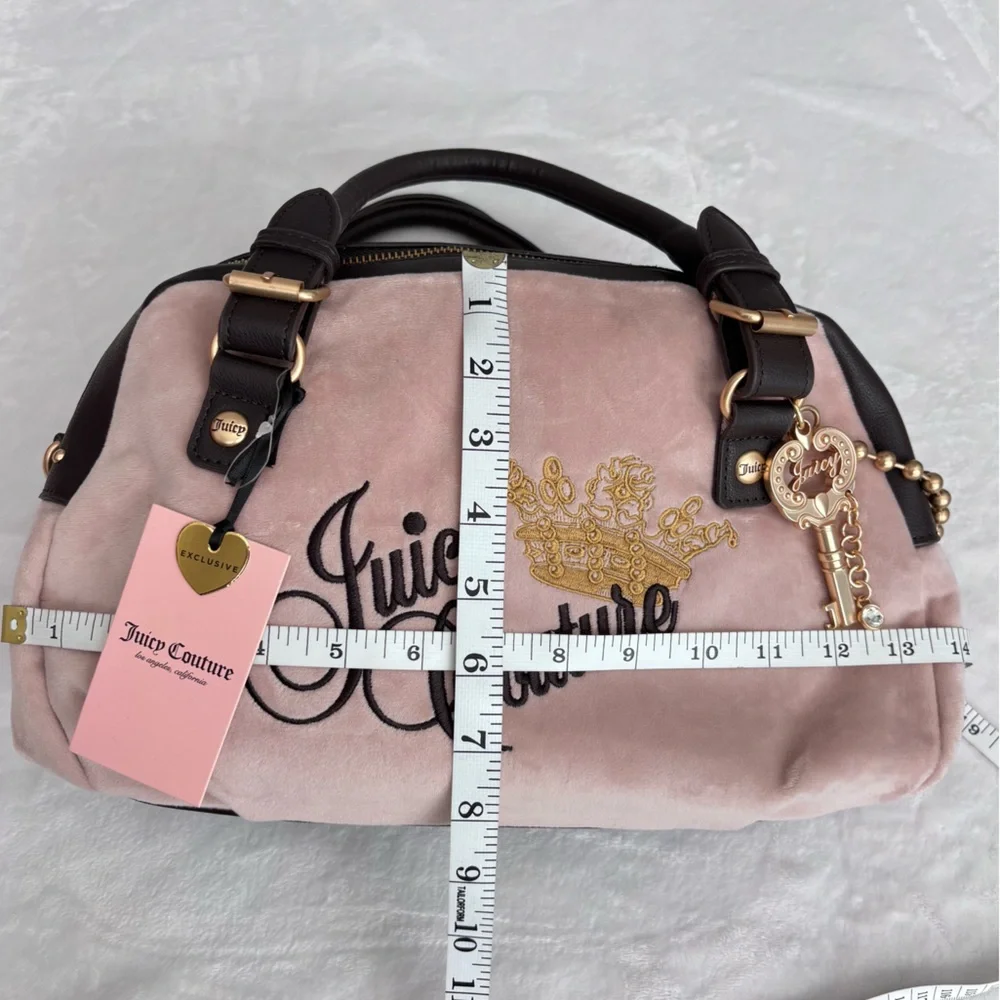 JUICY COUTURE The Key To Juicy Pink Satchel Handbag--NWT